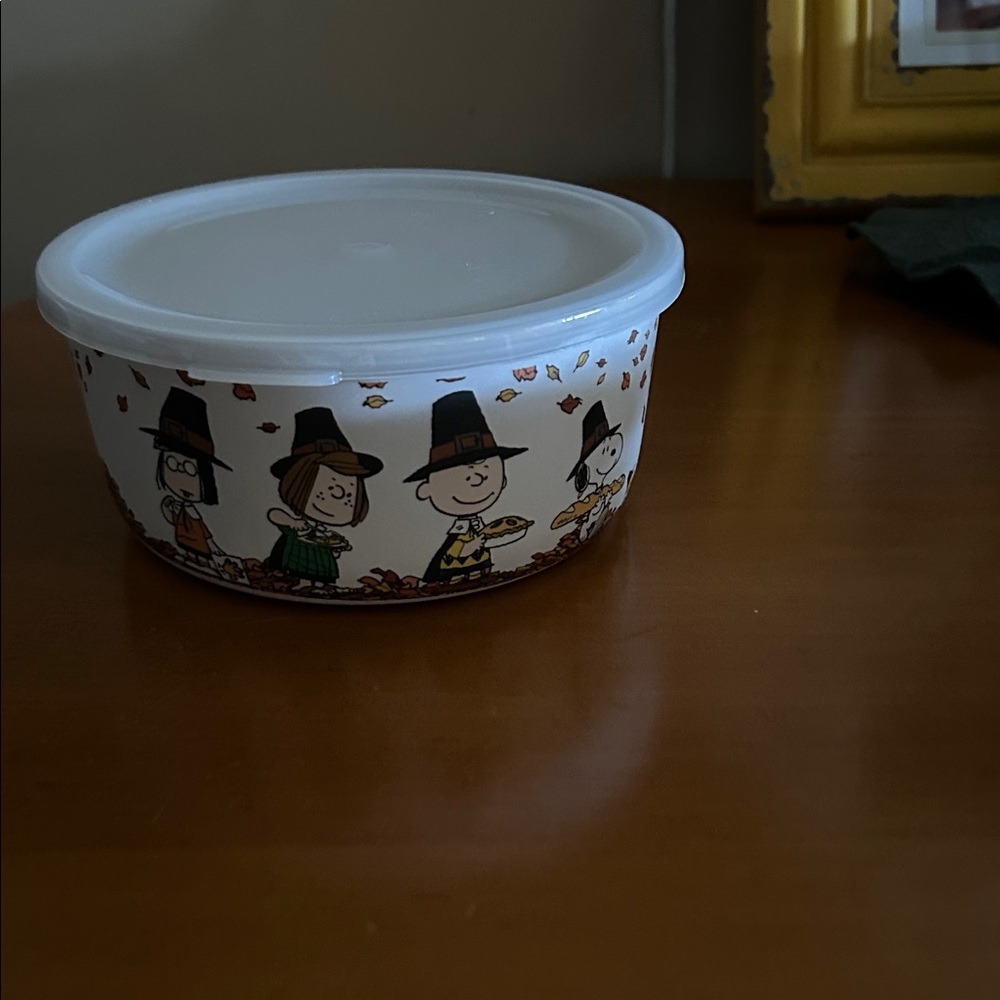 Peanuts Thanksgiving Themed Container